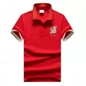 burberry hommes t-shirt polo shirts broderie pony red